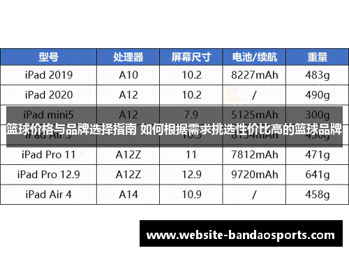 篮球价格与品牌选择指南 如何根据需求挑选性价比高的篮球品牌