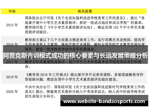 阿贾克斯青训模式成功的核心要素与长远发展策略分析